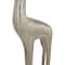 Silver Aluminum Contemporary Giraffe Sculpture Set